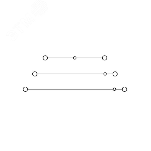 Клемма трехуровневая, зажим push-in, 6 точек подключения, 2.5 кв.мм, серая - фото 4