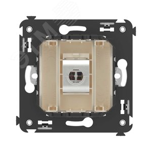 Avanti Компьютерная розетка RJ-45 без шторки в    стену кат.5e одинарная экранированная Ванильная   дымка - фото 4