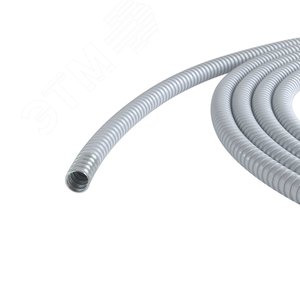 Изображение товара Металлорукав DN 35мм в ПВХ изоляции D внутреннний=35.0 мм D наружный= 41.0 (25 м) серый (м)