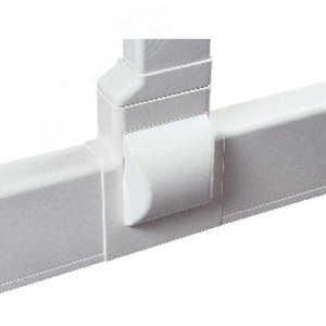 Изображение товара Тройник для плинтусного короба 100х40 мм с отводом на короб 90х40 мм белый (шт)