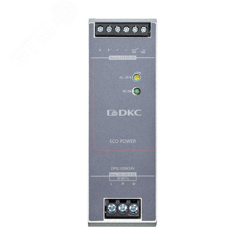 Источник питания ''ECO POWER'', однофазный, 120Вт, 5А, 24В - фото 2