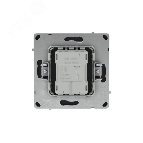 Переключатель одноклавишный, KANT, черный уголь - фото 3