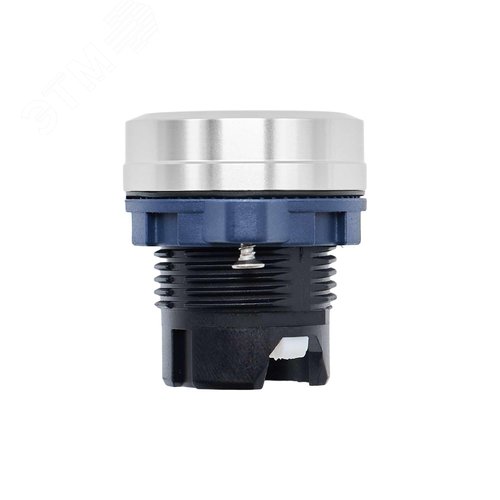 Головка кнопки плоская без фиксации, белая, алюминий - фото 3