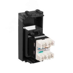 Avanti Телефонная розетка RJ-12 модульная  Черный  матовый 1 модуль - фото 4