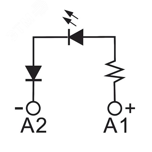 Модуль индикации, LED зелёный, 6-24V AC/DC - фото 3
