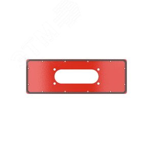 Фланец для монтажа кабельного ввода FL21 для корпусов ST, тип 4, 443x153 мм, красный RAL3020 - фото 2