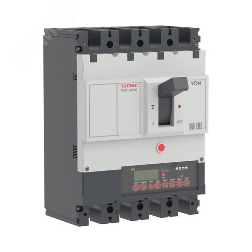 Выключатель автоматический YON pro MNX400M 4P 400 A 100 kA при AC415V расцепитель ETA - фото 1