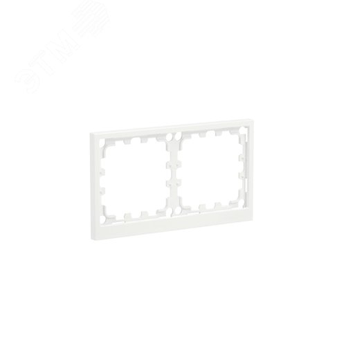 Рамка 2 поста IP44, KANT, белая магнолия - фото 2