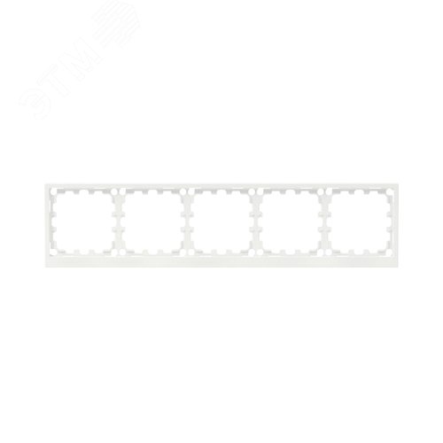Рамка на 5 постов, KANT, белая магнолия - фото 1