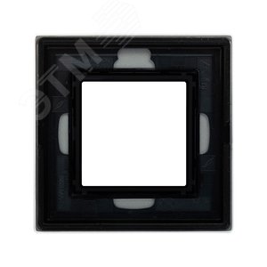 Рамка из натурального стекла,, ''Avanti'', светло-серая, 2 модуля - фото 3