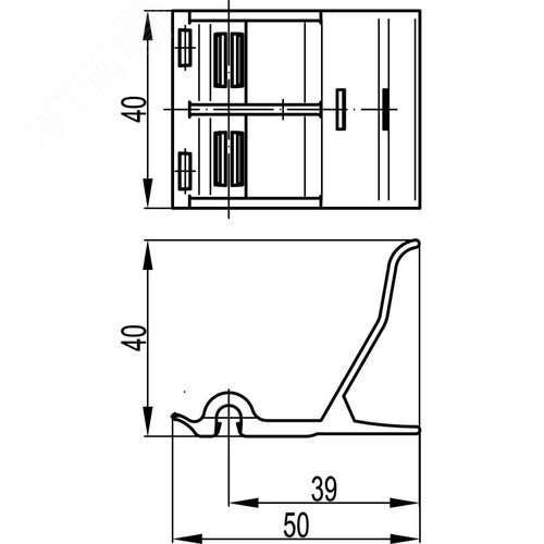 Держатель кабелей для коробов 90х50 и 110х50 мм - фото 4