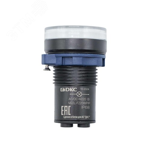 Сигнальная лампа со встроенным диодом 220В, зеленая, зажим Plug-In - фото 2