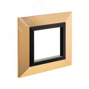 Рамка из металла, ''Avanti'', золотая, 2 модуля - фото 2