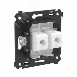 Avanti Компьютерная розетка RJ-45 без шторки в    стену, кат.6 двойная, Белое облако - фото 4