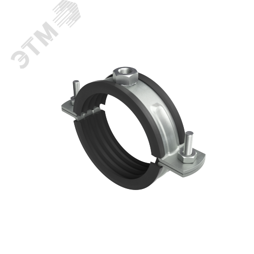 Изображение товара Хомут для высоких нагрузок с изоляцией с гайкой М12 для труб d 1 1/2'' (шт)