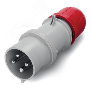 Вилка кабельная с безвинтовыми клеммами IP44 32A 3P+E 400В - фото 1