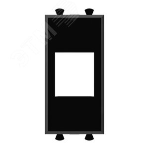 Avanti Адаптер без шторки для Keystone Черный     квадрат 1 модуль - фото 2