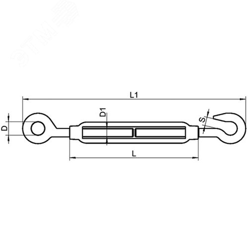 Талреп крюк-кольцо D8 - фото 2