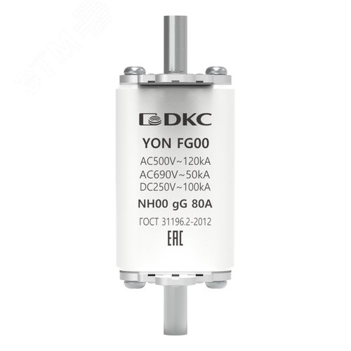 Предохранитель YON ножевого типа FG00 с одинарной индикацией 80А - фото 2