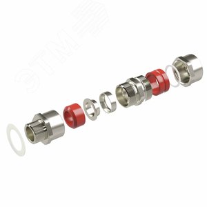 Взрывозащищенный кабельный ввод серии КА для бронированного кабеляМ63х1,5 d:38,8-47мм D:45-53мм. Никелированная латунь IP66/IP68 - фото 3