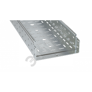 Лоток перфорированный 80х150х3000, 2,0 мм, цинк-ламельный - фото 1