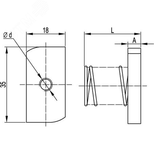 Гайка для подвешивания профиля М10х40 оцинкованная - фото 9