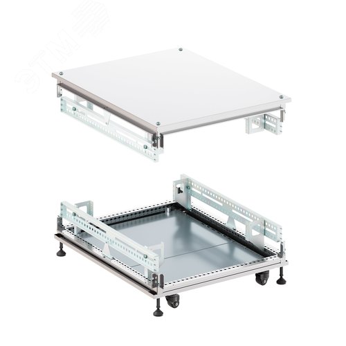 Крыша основание сплошные IT-CQE 800x800, RAL7035 - фото 2