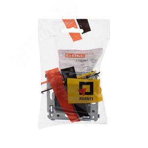 Avanti Розетка TV в стену, проходная, ''Черный квадрат'' - фото 5