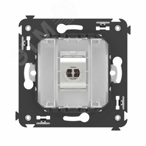 Avanti Компьютерная розетка RJ-45 без шторки в стену, кат.6А одинарная экранированная,  Белое облако - фото 4