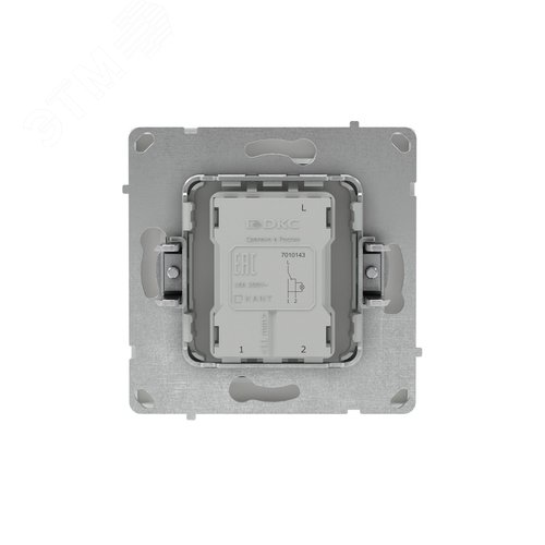 Переключатель одноклавишный с подсветкой, KANT, белый песок - фото 4