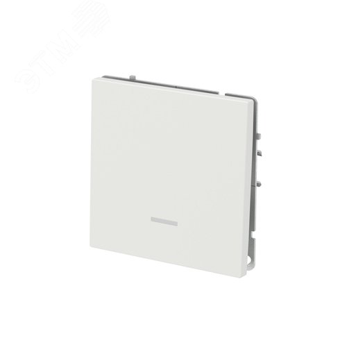 Переключатель одноклавишный с подсветкой, KANT, белый песок - фото 3