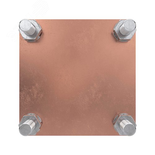 Соединитель пруток - полоса 80х80 мм медь - фото 4