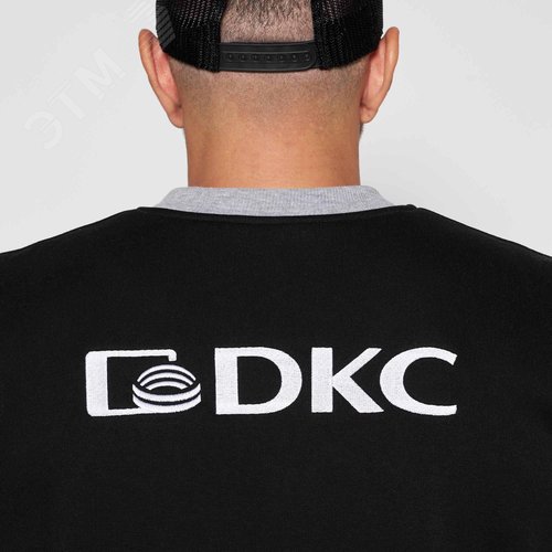 Бомбер черно-белый, размер XL - фото 5