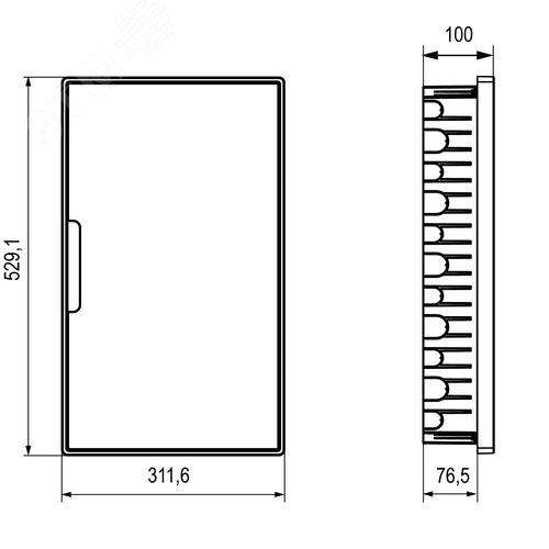 Щиток 36 мод встраиваемый для полых стен Фрейм (FRAME), белый, с белой дверцей, с 4 шинами PEN (2шт на 8 отв. и 2шт на 10отв.) - фото 6