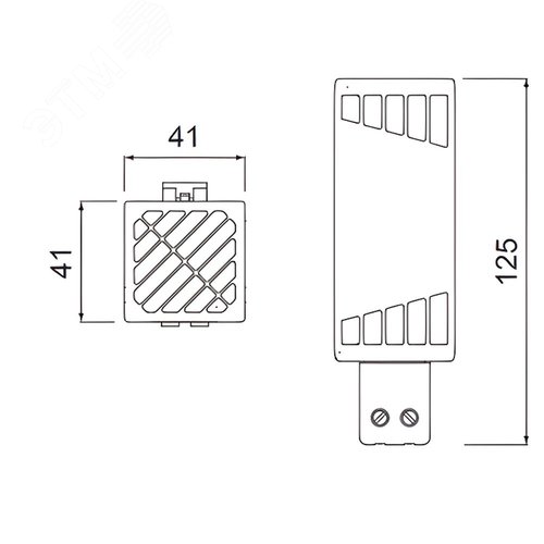 Обогреватель пластиковый кожух 50Вт - фото 2