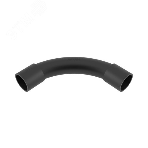 Поворот на 90 град. труба-труба, IP40, д.25мм, черный - фото 1