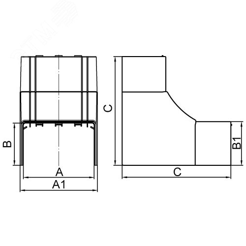 Угол внутренний неизменяемый 40х40 90 градусов NIA In-liner - фото 2