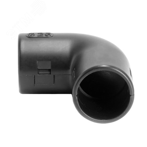 Колено открывающееся, 90 град., IP40, д.20мм, черное - фото 3
