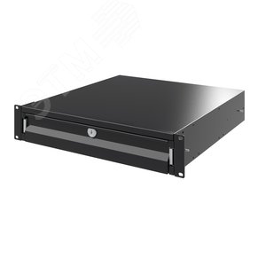 Ящик выдвижной с ключом RAL9005 - фото 1