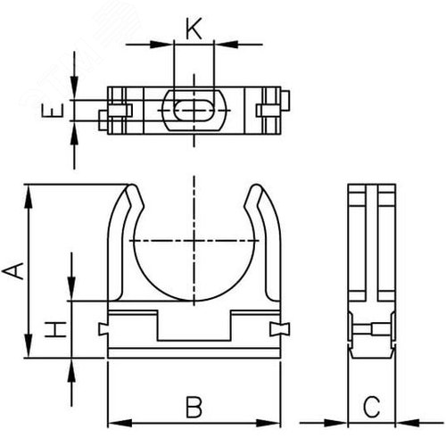 Держатель-клипса для монтажного пистолета, д.16мм, черный - фото 5