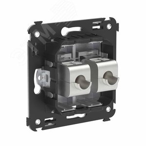 Avanti Компьютерная розетка RJ-45 без шторки в стену, кат.6А двойная экранированная,  Закаленная сталь - фото 3