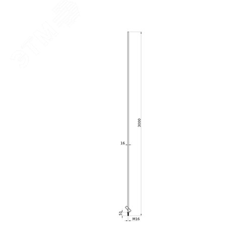 Стержень молниеприемный 3000мм - фото 4