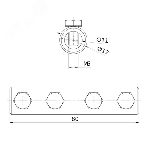 Соединитель круглого проводника 10 мм - фото 2