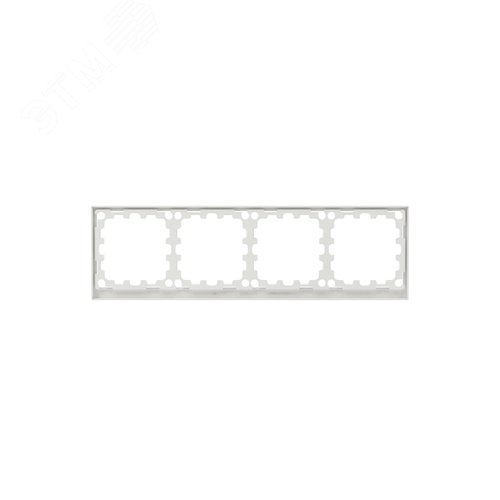 Рамка на 4 поста, KANT, белый песок - фото 5