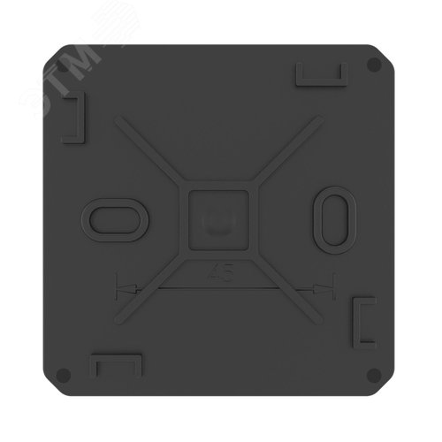 Коробка ответвительная с 8+2 кабельными вводами д.20/20мм, IP55, 70х70х40мм, черная - фото 3