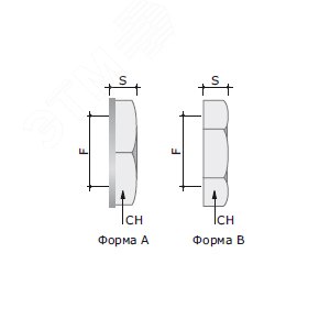 Гайка M16x1.5 нержавеющая сталь AISI 316L - фото 2