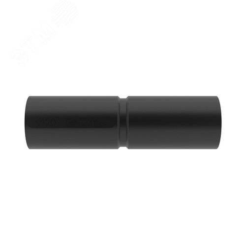 Муфта труба-труба с ограничителем, IP40, д.20мм, черная - фото 3