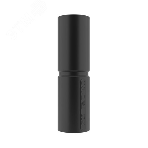 Муфта труба-труба с ограничителем, IP40, д.25мм, черная - фото 2