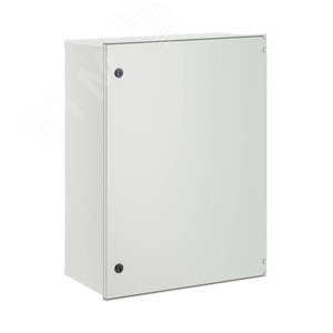 Цельный навесной шкаф из фибергласа без МП со     сплошной дверью 800х600х300 (ВхШхГ) мм