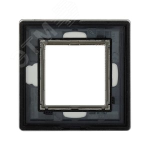 Рамка из алюминия, ''Avanti'', серая, 2 модуля - фото 3